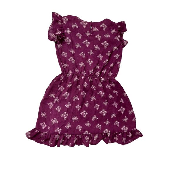 wonder nation Other - Girls Purple dress with pink butterflies size M with ruffels